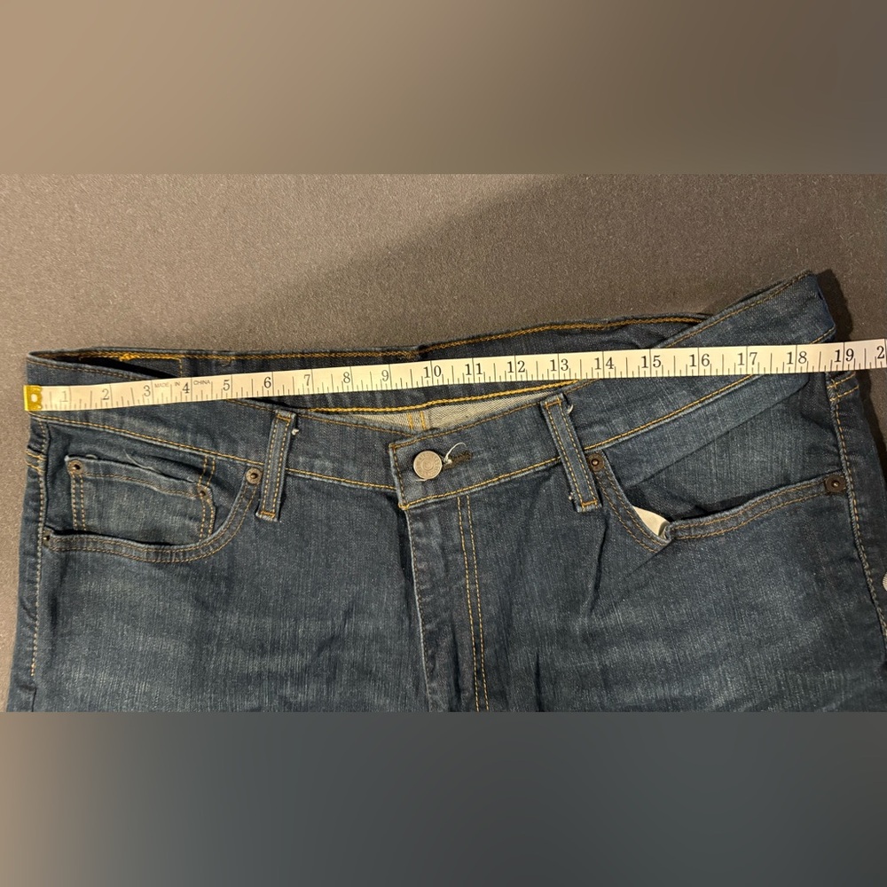 Levi Strauss & Co Men’s Jeans W38 L25 Hemmed Dark Wash Denim - Picture 7 of 10
